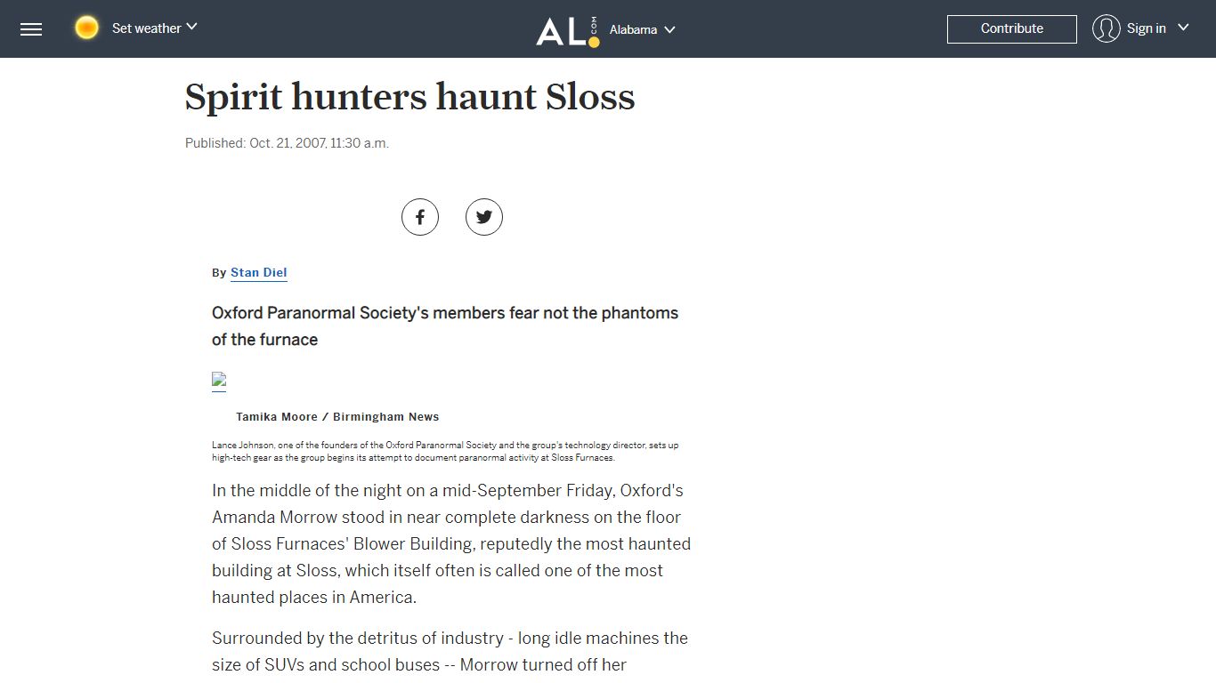 Spirit hunters haunt Sloss - al.com